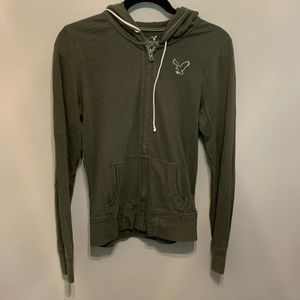 Army Green American Eagle Sweatshirt